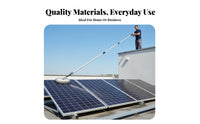 Photovoltaic Panel Cleaning Brush Ladder Telescopic Cleaning Brush Versatile Extendable Pole Duster for Homeowners, Adults, Walls, Glass Panes