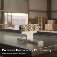 6 Wheel Strut Rail Trolley Deep Channel Spherical Bearings L-Shaped Hoist Trolley Wheel Assembly Strut Rail Wheel Assembly High