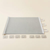 No-Drill Retractable Pet Gate Wall-Mounted Retractable Dog Gate Secure Barrier Compact for Renters, Stairs, Hallways