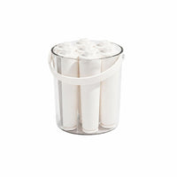 Transparent Ice Stick Mold with Lid Carrying Handle Silicone Ice Stick Mold Cylindrical Slots Flexible