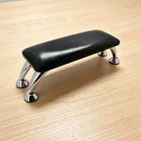 Microfiber Leather Pedicure Hand Rest Cushion Non-Slip Manicure Hand Rest Stainless Steel Legs Beauty Tool Padded Top