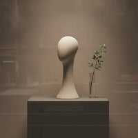 clothCovered Mannequin Head with Base Professional Canvas Mannequin Head Well-Finished Hat Display Stand Sturdy for Stylists, Studios
