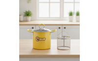Frying Pot with Basket Non-Stick Deep Fryer Pot Fryer with Basket Removable Cookware Countertop for Home Cooks, Kitchen