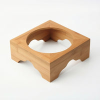 Bamboo Pot Stand Raised Stone Pot Stand Wooden for Dining Table