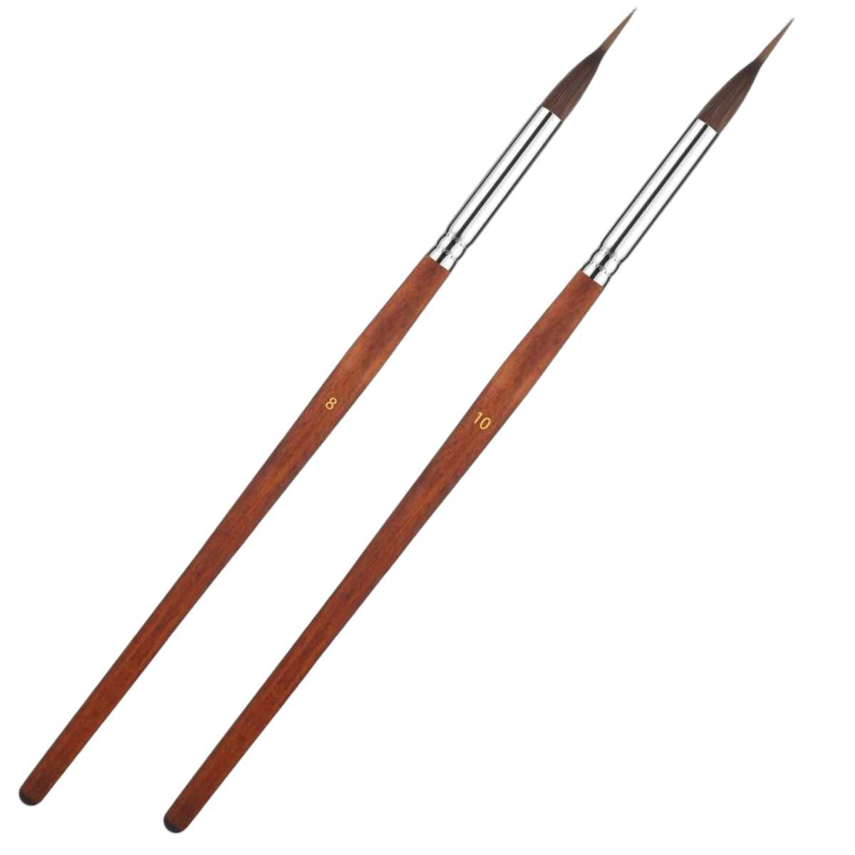 2 Pieces Extra Fine Detail Brush Precision Precision Fine Tip Paint Brush Slender Handle