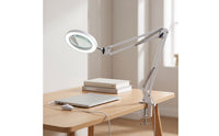 Clamp-on Magnifying Lamp LED Desk Magnifying Lamp Desk Magnifier with Light Dimmable for Crafters, Crafting, Repair Tasks