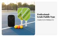 Carbon Fiber Pickleball Paddle Anti-Slip Grip Hexagonal Interior Pickleball Racket Shock Absorbing Handle Large Sweet Area