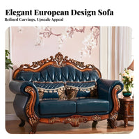 Navy Chesterfield Couch Luxury Design Tufted 3-Seater Chesterfield traditional design Sofa for Interior Designers, Homeowners, Lounge Area, Office, Bedroom