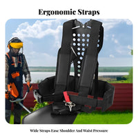 Comfortable Brush Cutter Harness Ergonomic Padded Vegetation Eater Harness Breathable Design for Gardeners, Landscapers, Yard Work, Outdoor