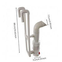 Pond Water Pusher Rigid Vertical Tube System Red Outlet Control for Aquaculture Workers