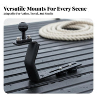 Aluminum Alloy Single Hand Camera Tray Lightweight Diving Camera Bracket Ergonomic Handle Underwater Photography Rig Expandable Mount for Videographers, Vloggers, Photographers, Snorkeling, Water Sports, Swimming