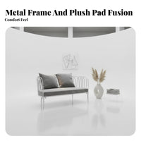 Nordic Aesthetic Upholstered Wireframe Seat Light Luxury Accent Chair Modern Design Lounge Armchair Minimalist Aesthetic for Boutique Owners, Interior Designers, Clothing Retail Establishment, Living Room, Reception Area, Bedroom