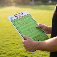 Soccer Clipboard with Marker Wipeable Soccer Board Rewritable Instructor Board for Coaches, Match Planning
