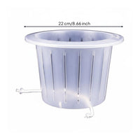 Deepened Design Hydroponic Planting Basket Soilless Cultivation Basket Wide Rim Hydroponic Mesh Pot Flexible for Hydroponics Enthusiasts, Indoor Garden