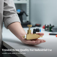 Even Atomization Border Bander Cleaning Nozzle Long-Lasting Brass Air Atomizing Nozzle for Factory, Workshop