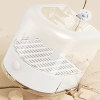Multifunction Parrot Bath Tub Easy to Install External Bird Bath Removable Bird Bathing Box Space Saving