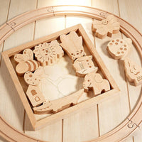 Early Learning Wooden Creature Stacking Toy Educational Creature Balance Blocks Hand-Eye Coordination Wooden Stacking Balance Game Fine Movement Skills for Children, Toddlers, Preschool, Classroom
