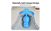 Interactive Pet Feeder Easy to Clean Press-Activated Slow Feeder Battery Push Button Treat Dispenser for Dogs, Cats