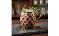 Copper Mixed Mug Cold Drinks Dimpled Copper Mug