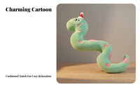 Snake Stuffed Toy Cute and Soft Long Snake Stuffed Animal Huggable Bedding Accessory for Teenagers, Adults, Bedroom, Rest Time, Living Room