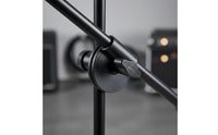 Sturdy Metal Construction Floor Audio Record Device Stand 360° Rotation Tripod Extended Mic Stand Lightweight and Portable Adjustable Audio Record Device Holder for Streamers, Singers, Musicians, Live Broadcasting, Stage Performance, Studio Recording