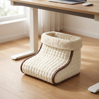 Electric Foot Warmer Heated Foot Enclosure with Washable Lining Soft Appliance for Office Workers, Students, Desk, Home