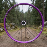 Threaded Mountain Bike Rear Wheel Double Wall Single Speed Rear Wheel Smooth Lightweight for Custom Conversions