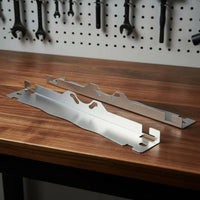 2 Pieces Toe Plate Set Hanging Hole Wheel Alignment Board Stainless Metal Toe Angle Plate for Mechanics, Car Repair Workers, Garage