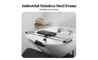 Thai Design Shampoo Headrest Non-Slip Design Stainless Steel Shampoo Bed Pillow Rack Stable and Secure Salon Sink Neck Support Pillow for Barbers, Spa