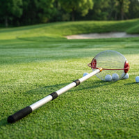 Golf Ball Collector with Roller Cage Telescopic Golf Ball Retriever Compact Basket for Golfers, Coaches