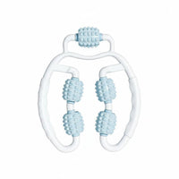 Deep Tissue Massage 5 Wheel Leg Clamp Massager Adjustable Width U-Shaped Leg Roller Ergonomic Design Calf and Thigh Massager Multi-Functional for Women, Athletes
