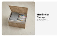 Woven storage container with Lid particleprotective Lidded Woven storage container Handmade for Home, Families