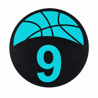 16x Numbered Training Discs, 23cm Flat Cones, Bright Hue Sports Markers for Agility, Kids Training, Practice Equipment