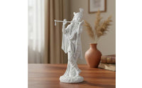 Lord of the Flute Playing Flute Idol Detailed Craftsmanship Lord of the Flute Statue Flute Playing Deity Figurine Artistic