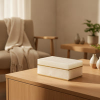 Jewelry Storage Box with Lid Minimalist Jewelry Box with Lid Dustproof for Dressing Table