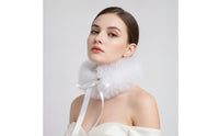 Tulle Voluminous Ruffled Layered Neckwear for Stage Performances
