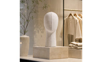 Decorative Linen Mannequin Head Sturdy Mannequin Head with Torso Sturdy Hat Display Stand Realistic for Hairpiece Makers, Boutiques, Studios