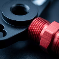 Fuel Pressure Regulator Adapter Anodized Fuel Rail Adapter Machined Compatible for Car Enthusiasts, Engine Bay