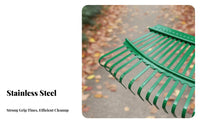 Telescopic Foliage Rake Flexible Tines Steel Tine Foliage Rake Anti-Slip Grip Lightweight for Landscapers