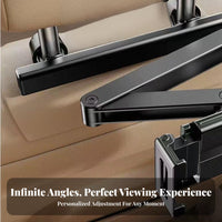 Car Headrest Tablet Mount Foldable Lengthen Able Car Tablet Bracket Rear Seat Amusement Mount Wide Compatibility