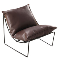 Miniature Lounge Chair Wire Frame Dollhouse Armchair with Cushion Upholstered Miniature Armchair Chair for Collectors, Photo Prop, Tabletop Display