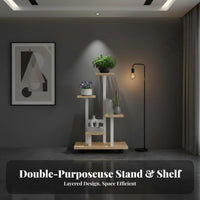 Floor-Standing Multi-Tier Planter Stand Modern and design Multi-Tiered Plant Stand Space-Saving blossom Rack Elegant Decoration for Apartment Dwellers, Gardeners, homeowners, Living Room, Balcony, Bedroom, Corner