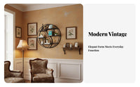 Circular Wall Shelf European design Display Rack Round Shape Space-Saving for Homeowners, Renters, Entrypassage