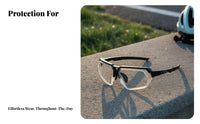 400 Protection Cycling Sunglasses Anti-Glare Sports Sunglasses Crystal Clear Lens for Cyclists, Athletes, Fishing, Climbing, Traveling