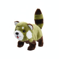 Mini Cuddly Raccoon Toy Small Walking Toy Realistic Cuddly  for Playroom