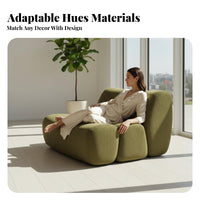 Italian design Curved sectional Sectional Light Luxury Living Room Furniture Soft Upholstery Upholstered Couch Oversized for Interior Designers, Homeowners, Apartment Dwellers, Hotel Lobby, recreation room, Reception Area, Bedroom