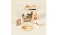 Imaginative Wooden Toy Mixer with Accessories Natural Wooden Toy Mixer Realistic Safe for Children, Toddlers, Preschoolers, Playroom, Preschool, Daycare