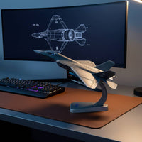 Fighter Jet Model Alloy Model with Stand Detachable Toy for Collectors History Buffs