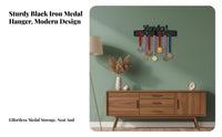 Wall Mounted Medal Holder Holds Many Medals Sports Medal Rack Inspirational Gift for Athletes, Running Event Finishers, Home Gym, Bedroom, Living Room