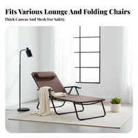 Strong Elastic Cords Zero Weightless Chair Replacement Cloth Long-Lasting Zero Weightless Chair Replacement Textile Quick-Drying Folding Lounger Repair Canvas Universal Fit for DIY Enthusiasts, Homeowners, Camping, Balcony, Backyard, Poolside